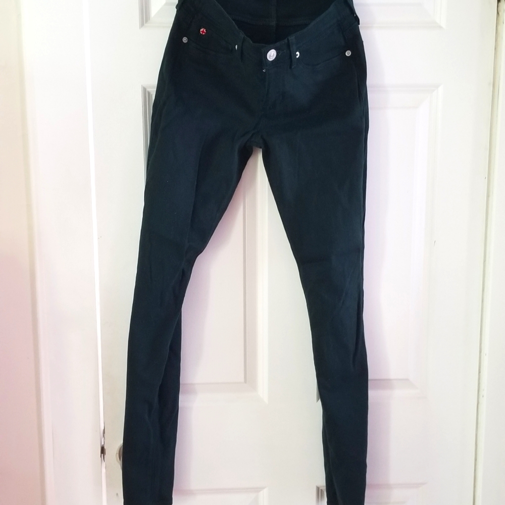Hudson Krista super skinny dark green jeans 26